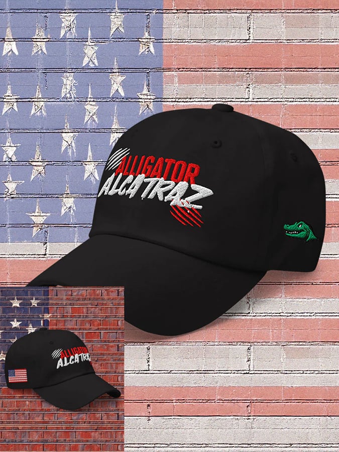 Alligator Alcatraz Funny Florida Everglades Dark Humor Pride Baseball Cap