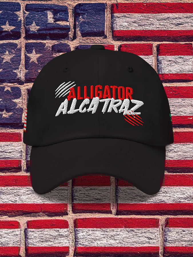 Alligator Alcatraz Funny Florida Everglades Dark Humor Pride Baseball Cap
