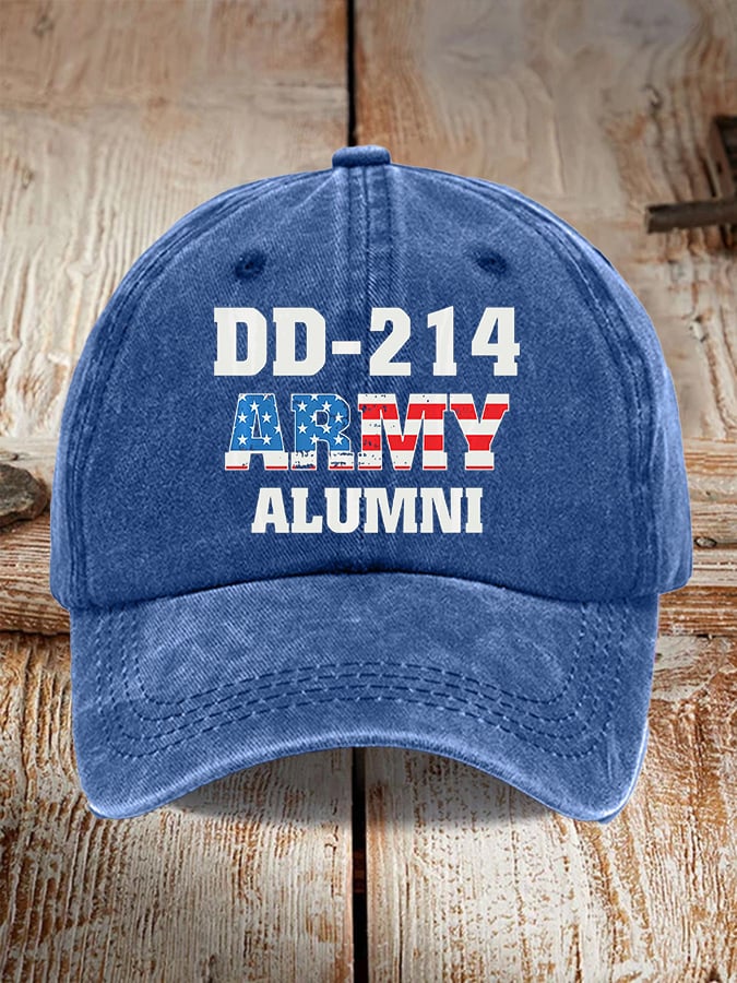 Retro DD-214 Army Alumni Print Baseball Cap