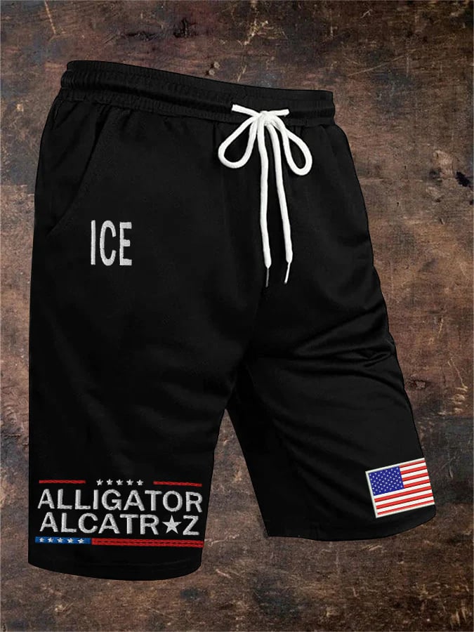 Men’s Alligator Alcatraz Casual Pants (With Pockets)