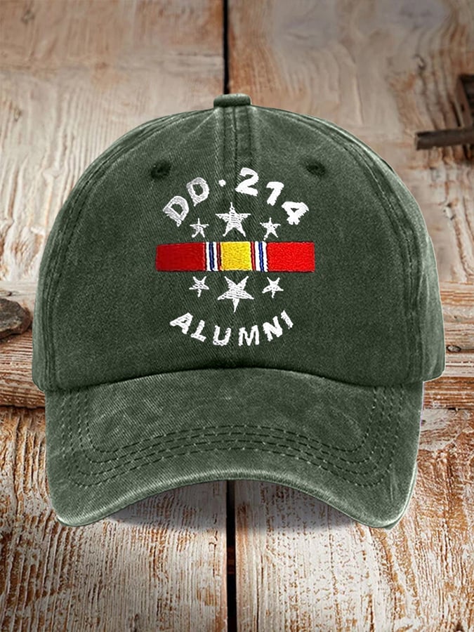 Retro DD-214 Alumni Print Baseball Cap