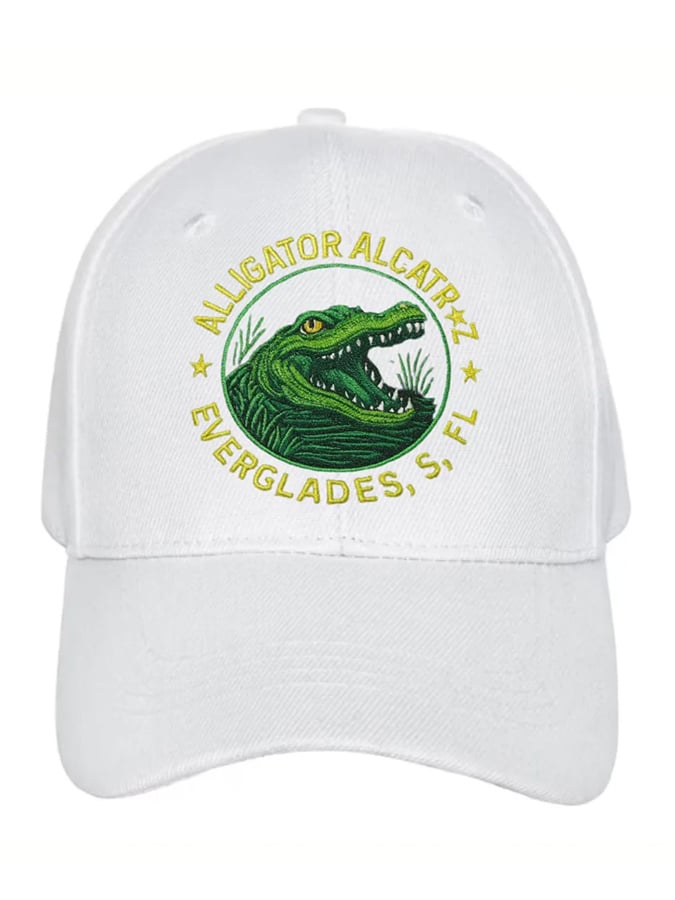 Alligator Alcatraz Print Hat