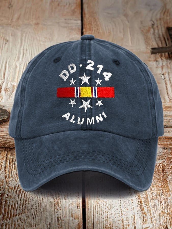 Retro DD-214 Alumni Print Baseball Cap