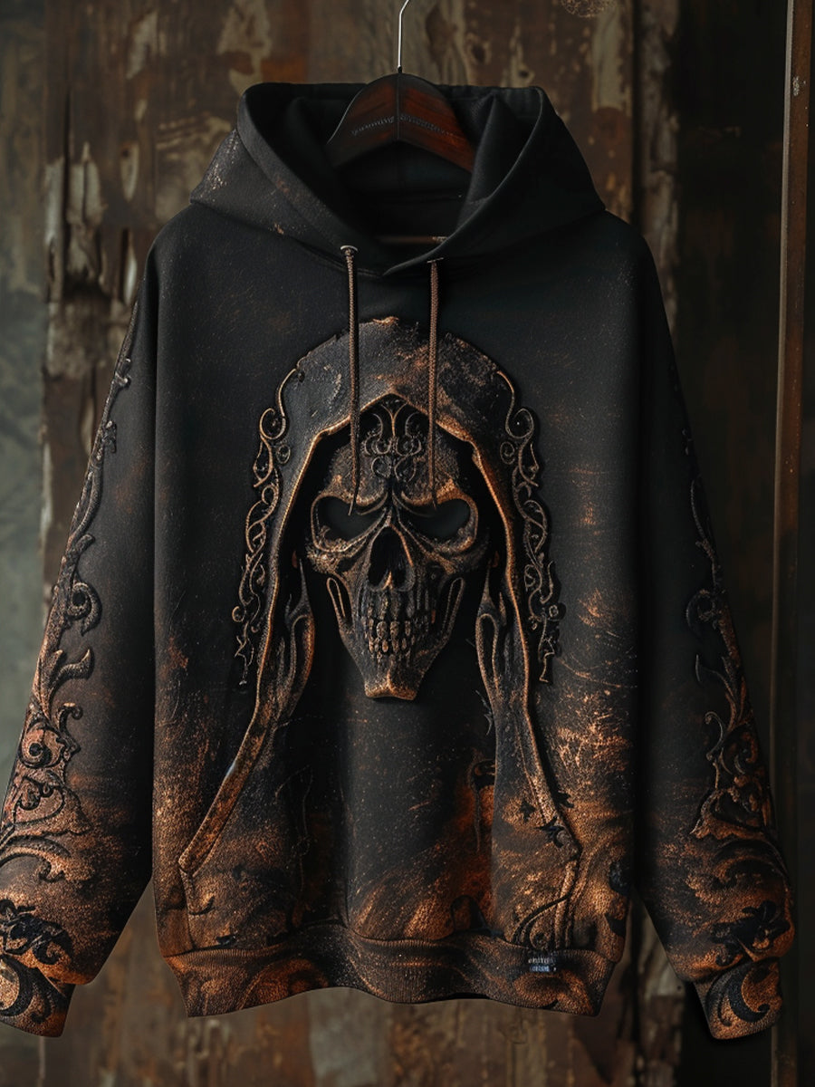 Halloween Gothic Grim Reaper Art Print Hoodie