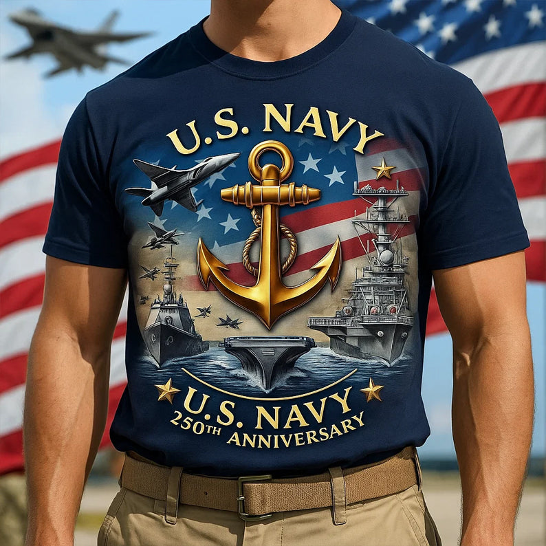 U.S. Navy 250th Anniversary T-shirt
