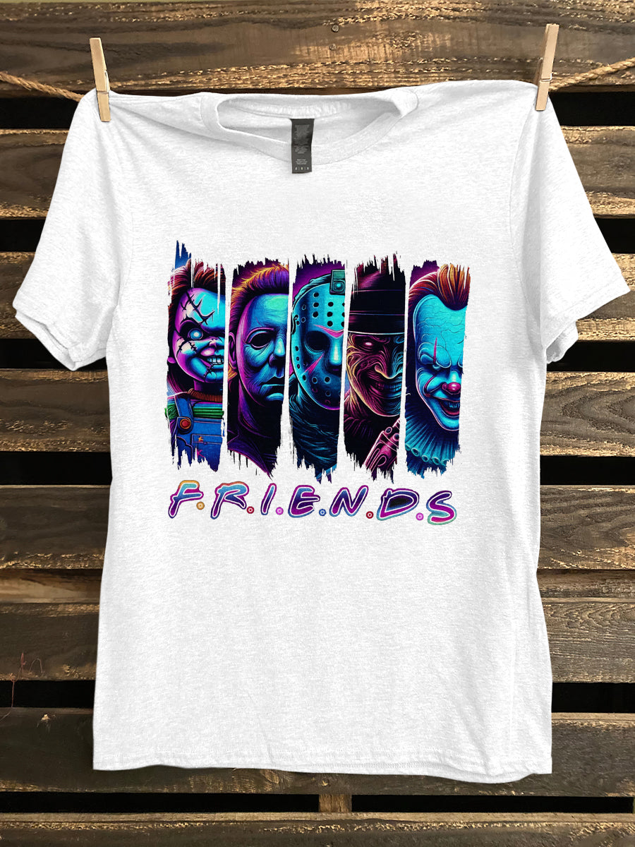 FRIENDS printed casual short-sleeved T-shirt