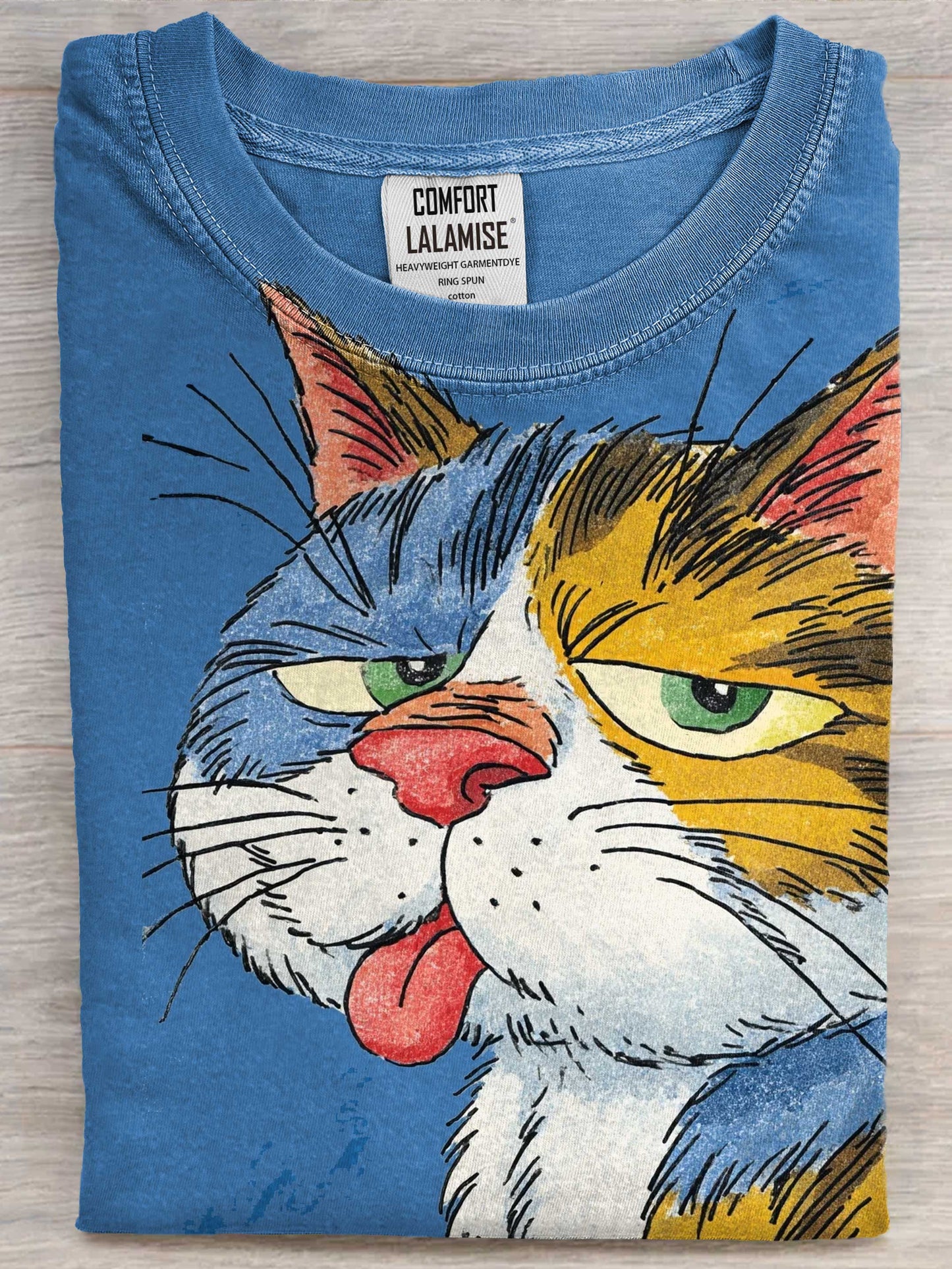Cute Funny Naughty Art Print Cotton Casaul Short Sleeve T-shirt