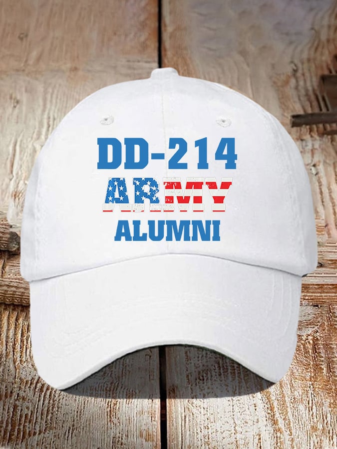 Retro DD-214 Army Alumni Print Baseball Cap