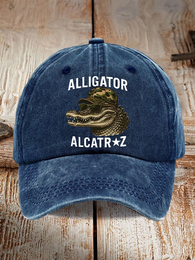 Alligator Alcatraz Funny Florida Everglades Dark Humor Pride Baseball Cap