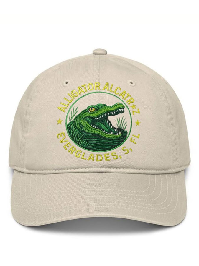 Alligator Alcatraz Print Hat