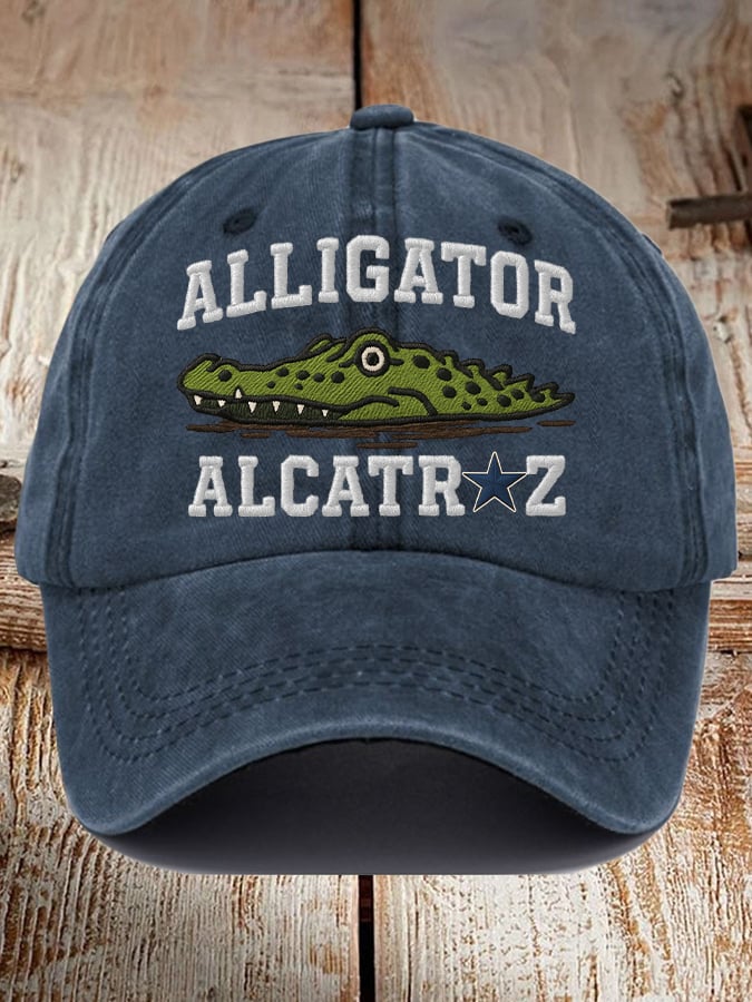 Alligator Alcatraz Funny Florida Everglades Dark Humor Pride Baseball Cap
