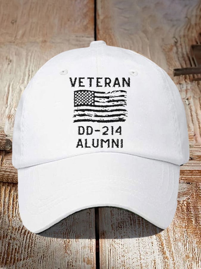Retro Veteran DD-214 Alumni Print Baseball Cap