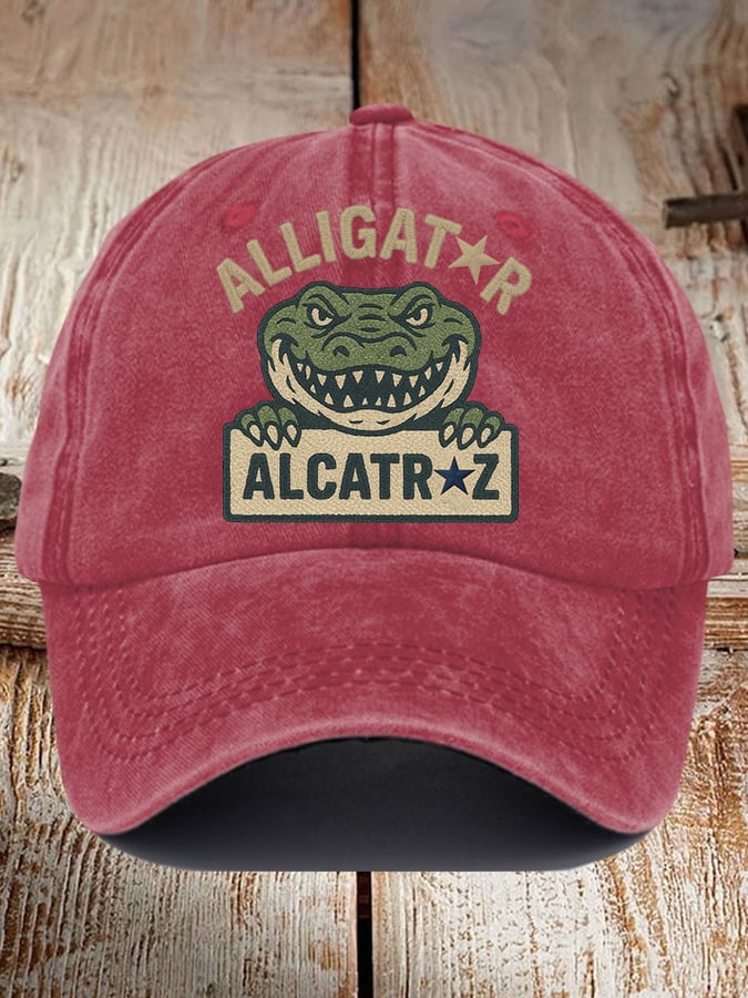 Alligator Alcatraz Funny Florida Everglades Dark Humor Pride Baseball Cap