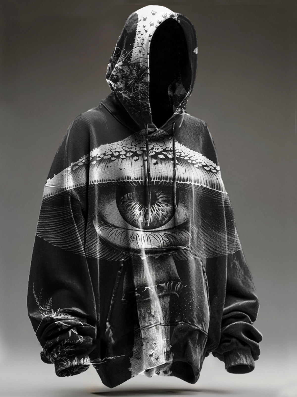 Unisex Vintage Retro Dark eye Totem Art Print Casual Sweatshirt