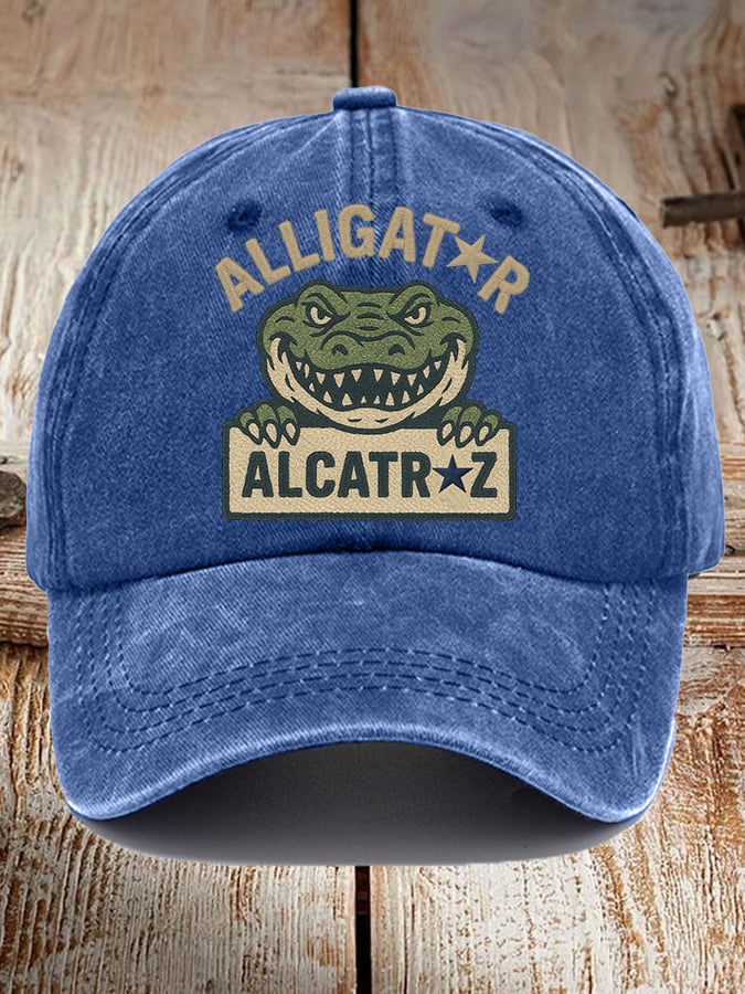 Alligator Alcatraz Funny Florida Everglades Dark Humor Pride Baseball Cap