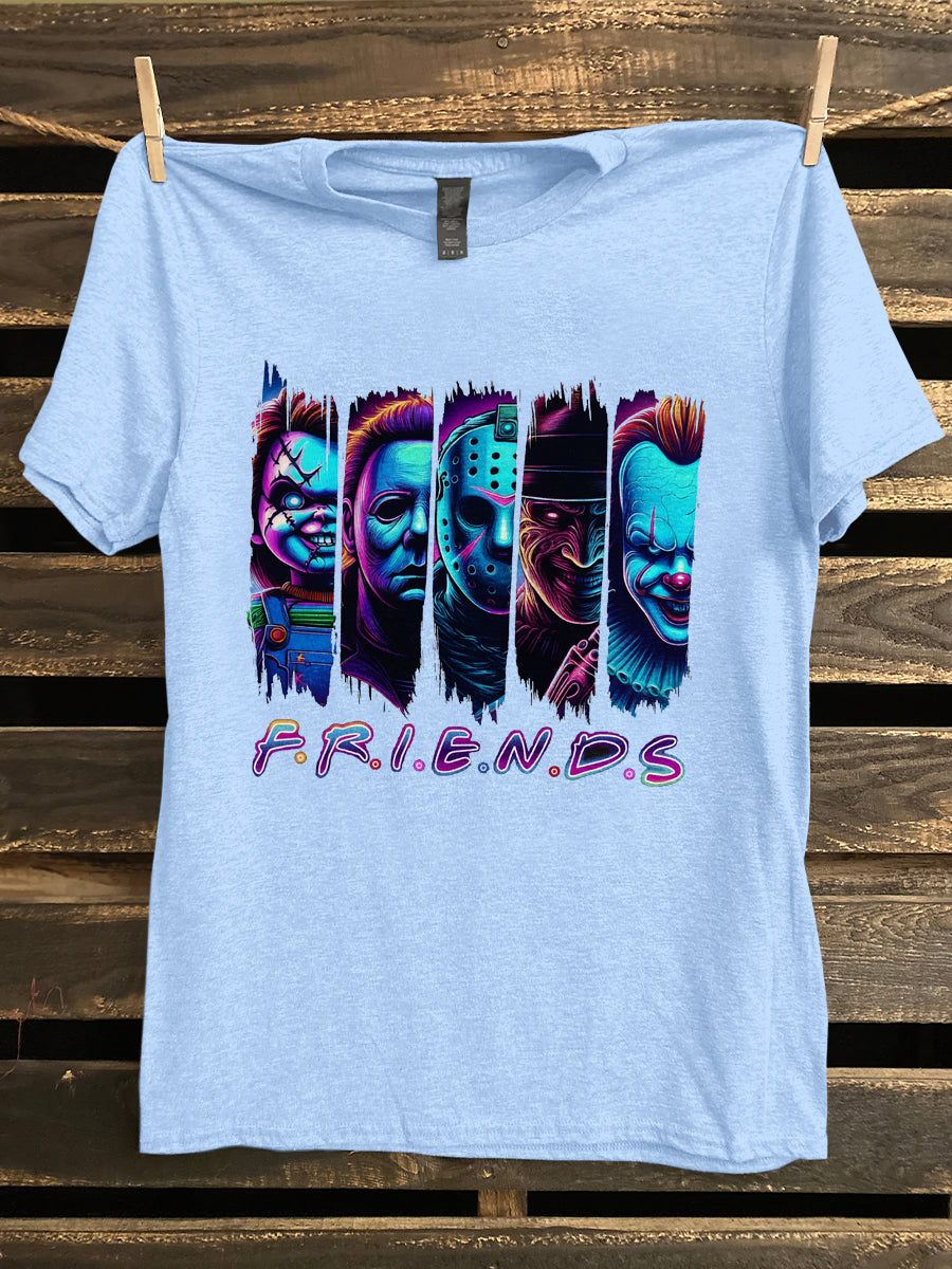 FRIENDS printed casual short-sleeved T-shirt