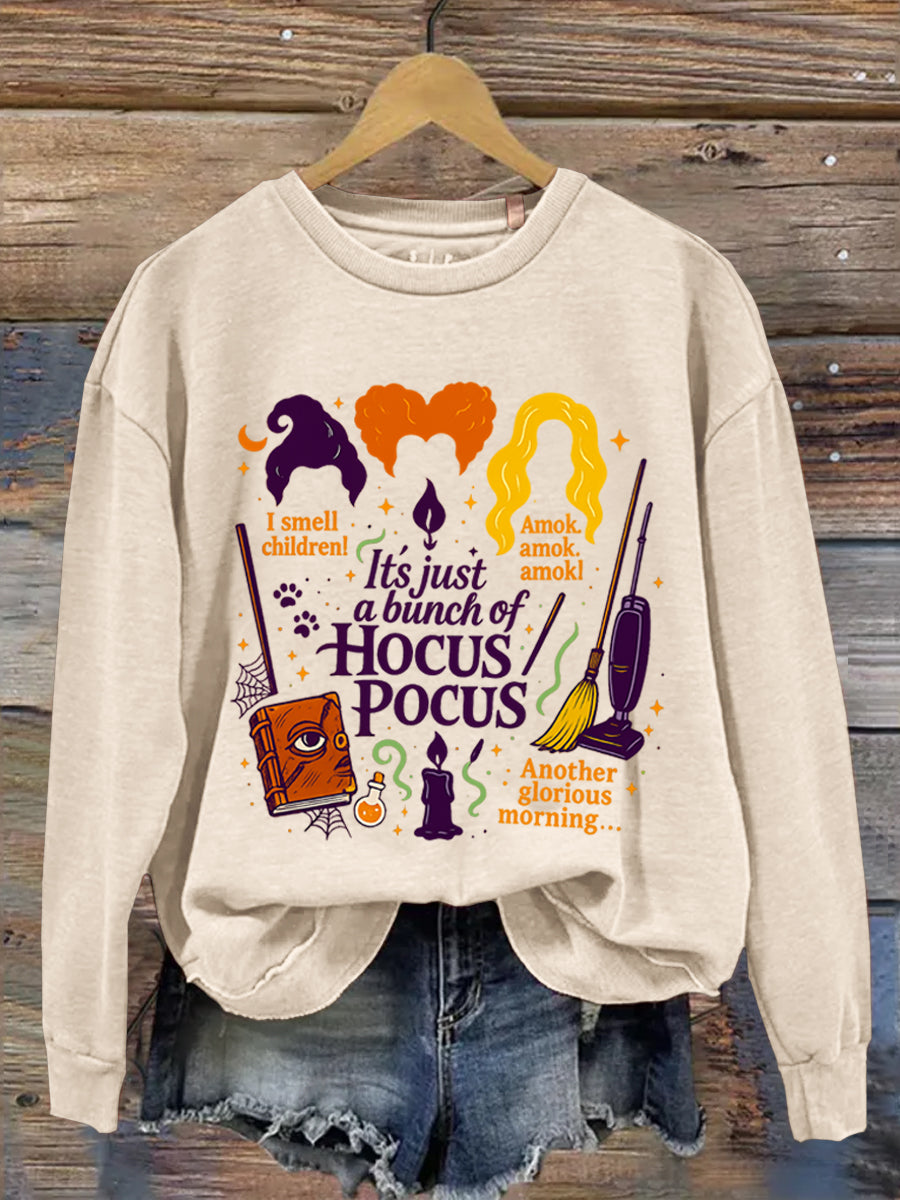 Halloween Art Print Casual Long Sleeve Sweatshirt