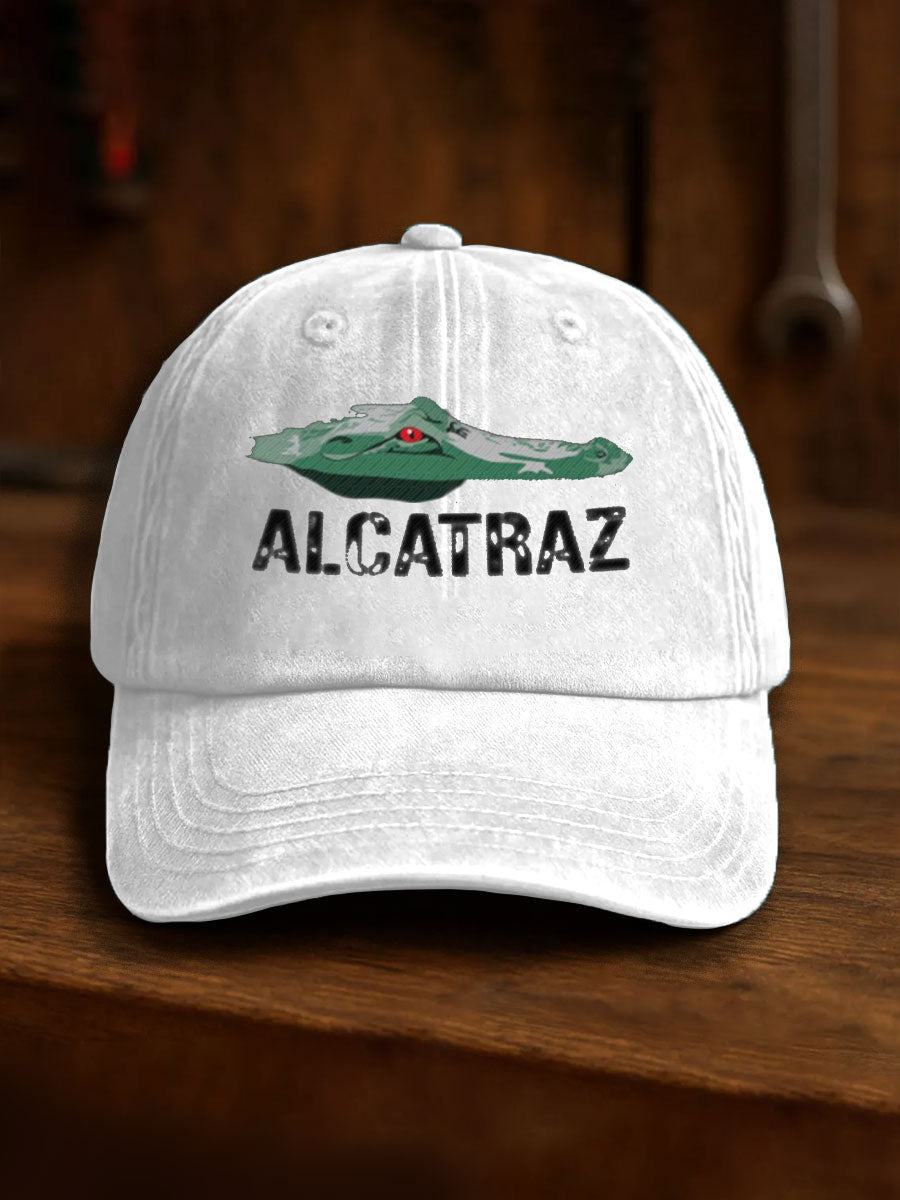 Unisex Alligator Alcatraz Funny Florida Everglades Dark Humor Printed Hat