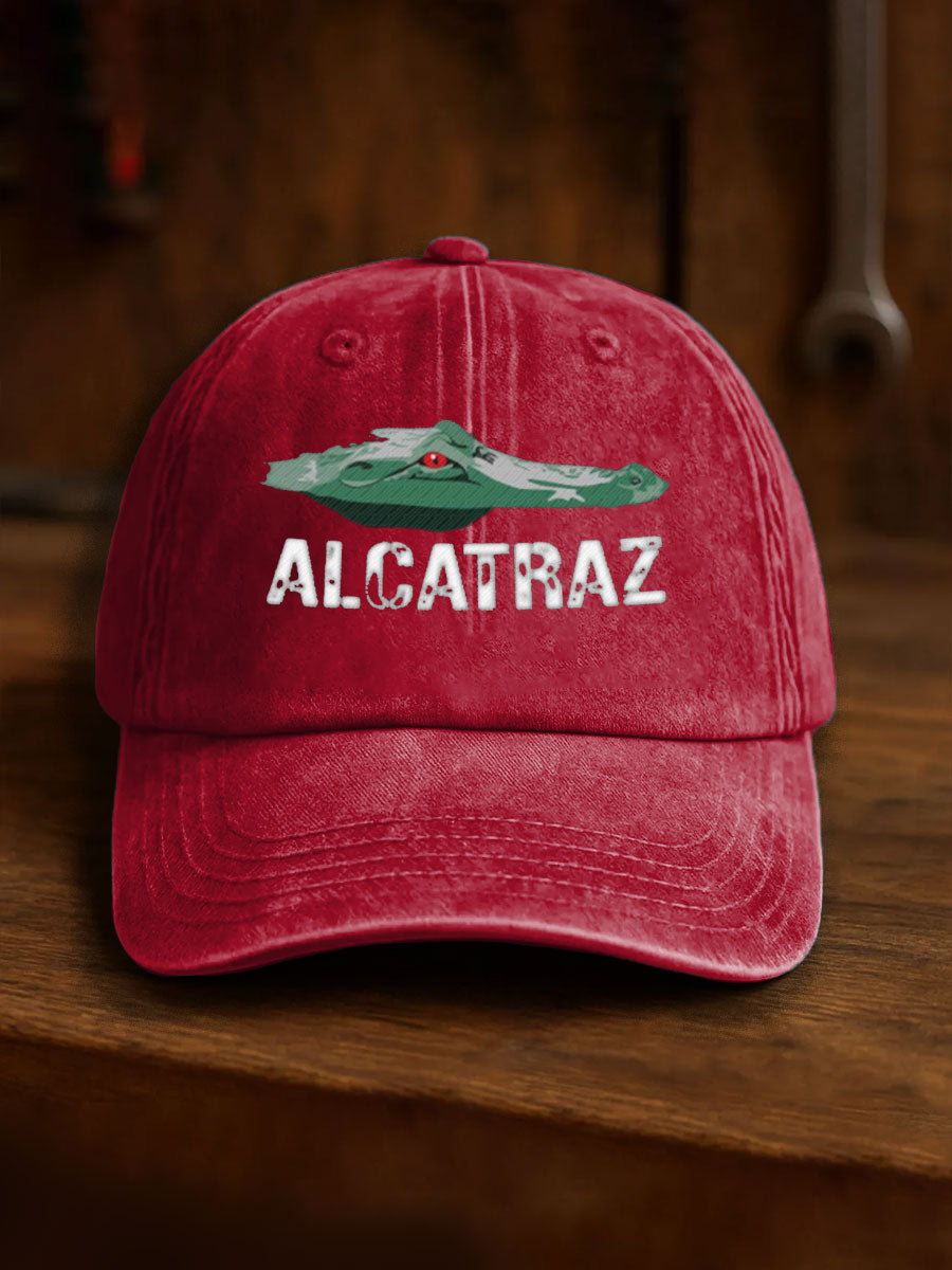 Unisex Alligator Alcatraz Funny Florida Everglades Dark Humor Printed Hat