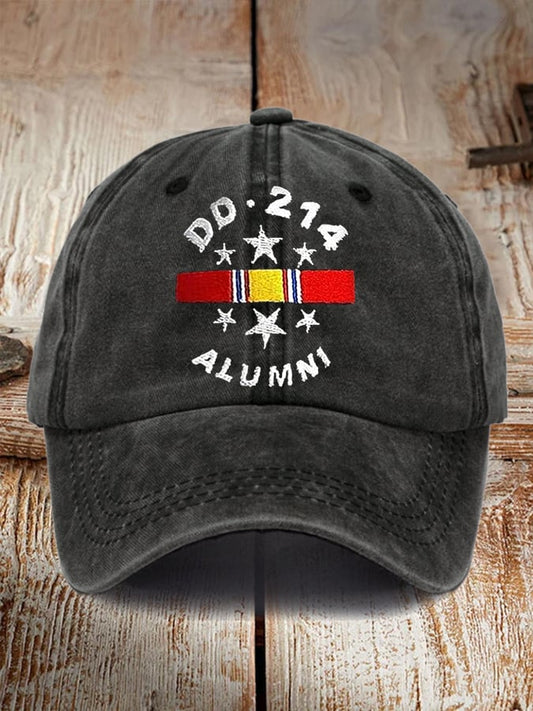 Retro DD-214 Alumni Print Baseball Cap