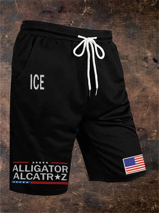 Men’s Alligator Alcatraz Casual Pants (With Pockets)