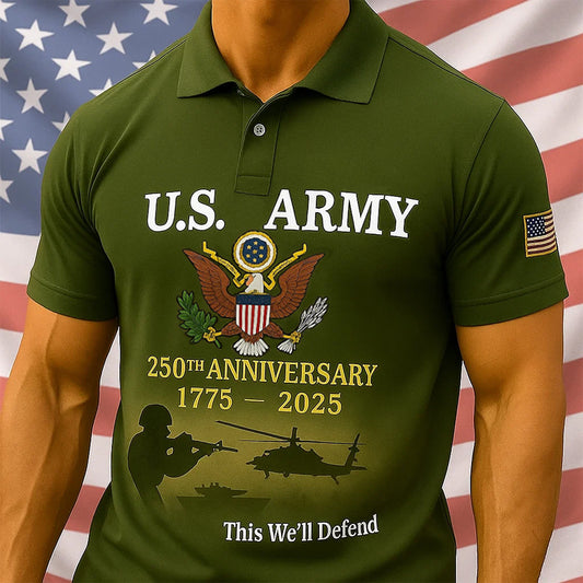 U.S. Army 250th Anniversary Polo Shirt