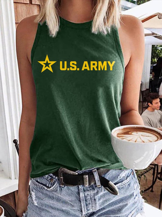 Retro U.S. Army Print Tops Tank