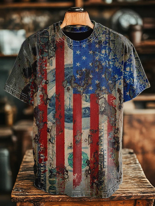 Unisex Independence Day Retro Casual T-Shirt