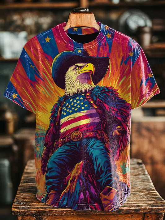 Unisex Bald Eagle Crewneck Vintage T-shirt