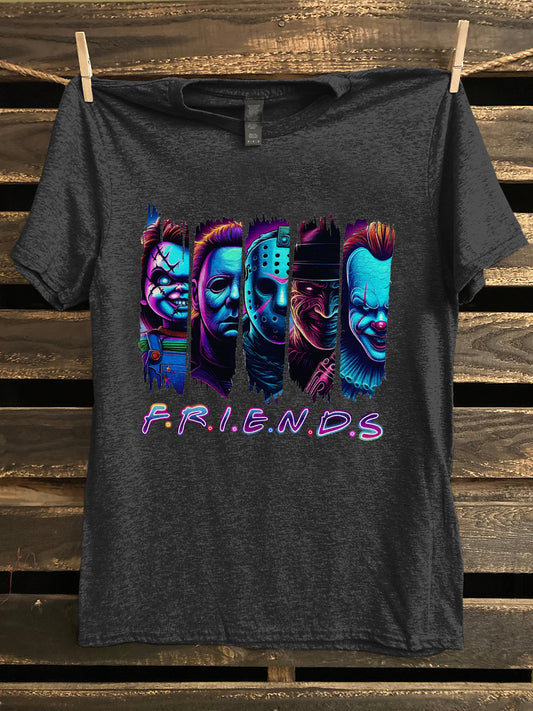 FRIENDS printed casual short-sleeved T-shirt