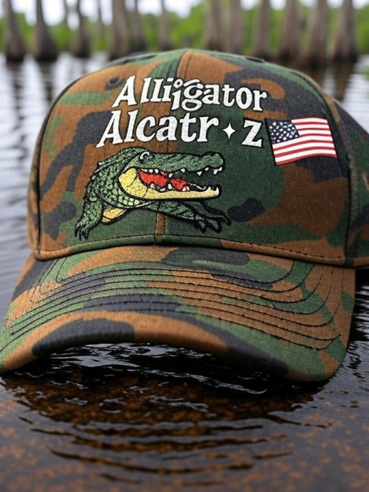 Unisex Alligator Alcatraz Ice Casual Hat