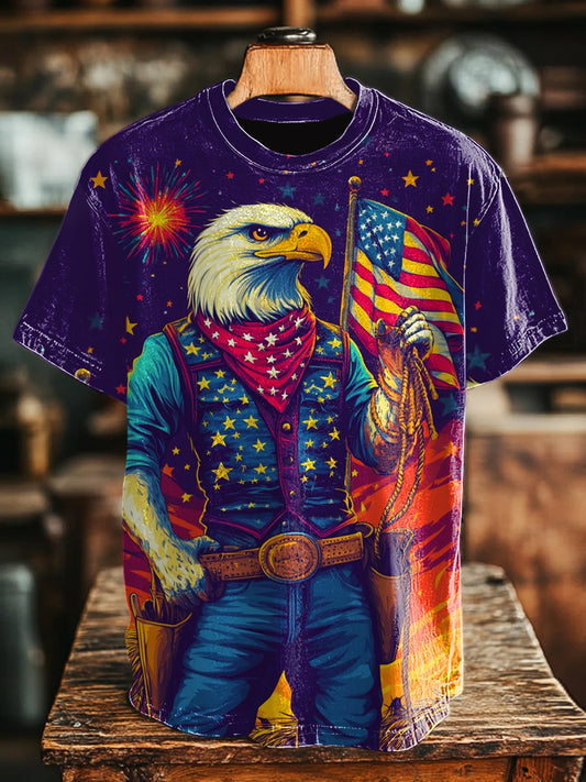 Unisex Bald Eagle Crewneck Vintage T-shirt