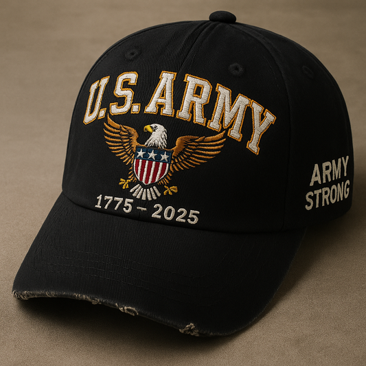 U.S. Army 250th Anniversary Cap – Black