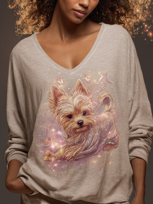 Breast Cancer Awareness Art Pink Art Print Long Sleeve Top