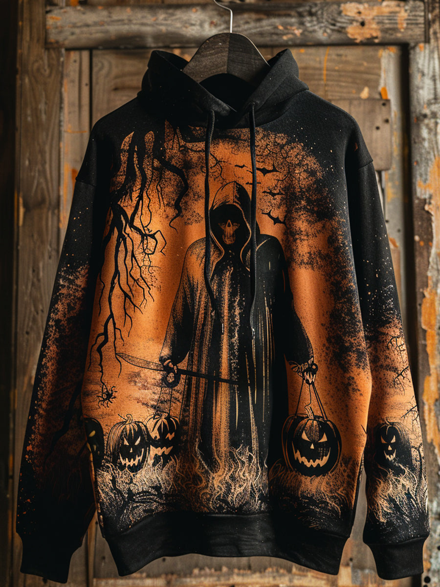 Halloween Gothic Grim Reaper Art Print Hoodie