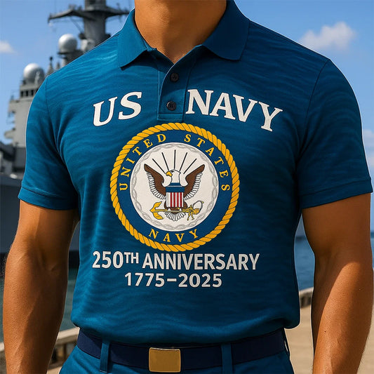 U.S. Navy 250th Anniversary Polo Shirt