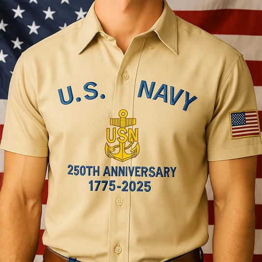 U.S. Navy 250th Anniversary Short Sleeve Shirt