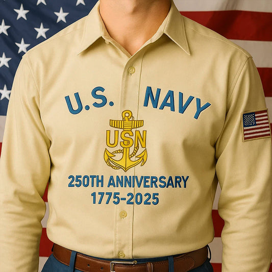 U.S. Navy 250th Anniversary Long Sleeve Shirt