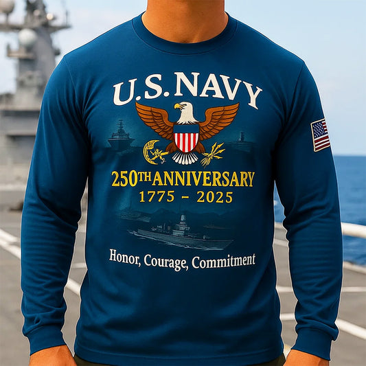 U.S. Navy 250th Anniversary Long Sleeve T-Shirt