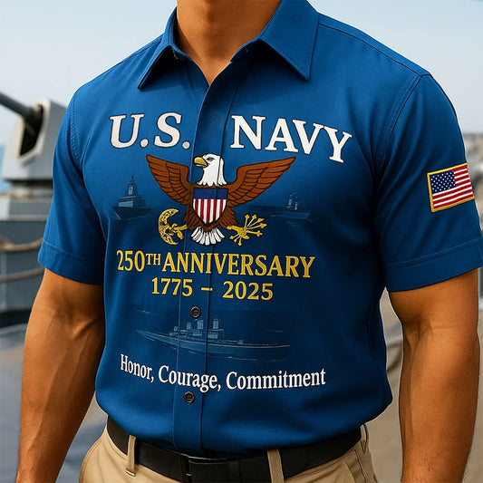 U.S. Navy 250th Anniversary Short Sleeve Shirt
