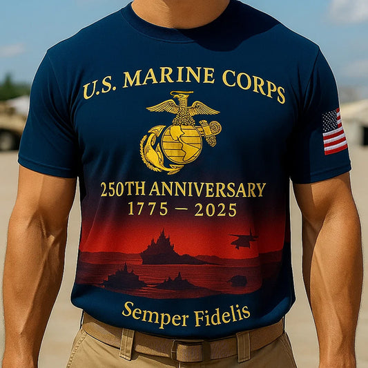 USMC 250th Anniversary T-shirt