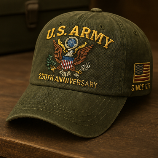 U.S. Army 250th Anniversary Commemorative Cap – Olive Edition