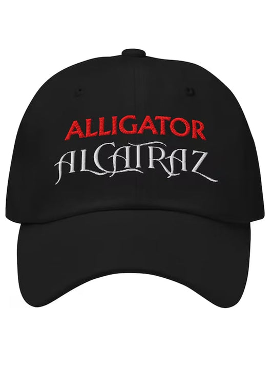 Unisex  washed Alligator Alcatraz print hat